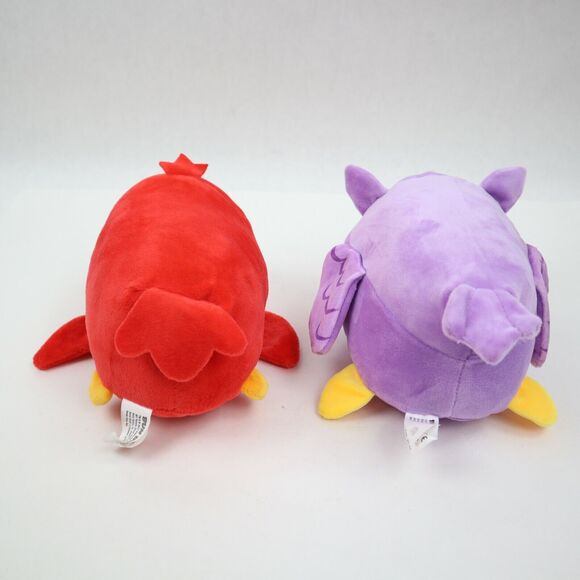 Two 7 Inch Bun Bun Stacking Plushes Purple Barn Owl & Red Bird Cardinal 2017 - Picture 3 of 11